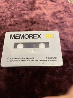 Memorex 074101560688 Nos Vintage Chromium Dioxide 90 Min Cassette Tape Sealed 1978