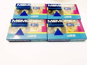 1353112 Memorex Dbs 90 Single Blank Audio Cassette Tape Pack Of 4