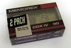 Memorex 2 Sealed Cdx Iv 90 Metal Position Blank Cassette Tapes 071809800016