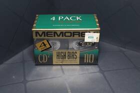 Memorex 718094114045 4 Pack Cd2 110 Cassette Tapes High Bias Type Ii New Sealed Free Shipping