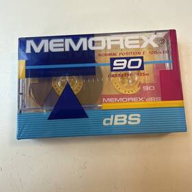 90np Memorex Dbs 90 Normal Position I Blank Audio Cassette Tape New And Sealed