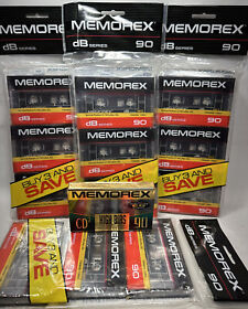 Memorex Db Series 90 Normal Type I Cassette Blank Tapes 3 Pack Lot Of 4
