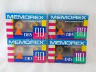 Memorex Dbs Lot Of 4 Blank Audio Cassette Tapes 90 110 Minutes Normal Bias New 071809060069