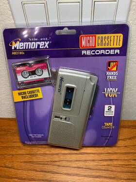 Mb2180s Memorex 2000 Micro Cassette Recorder New And Factory Sealed