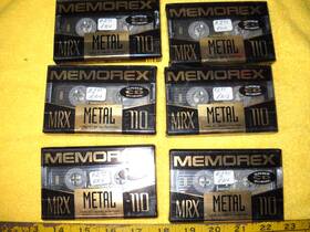 Mrx-110 Memorex Mrx 110 Metal Position Nos Sealed In Original Packaging Lot 6 Blank Tape