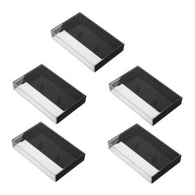 10.80x7.00x1.60cm Merryhapy W337305ieba Retro Tape Box Clear Plastic Cassette Black