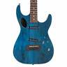 Mk60htbmrc Michael Kelly Hybrid Port Electric Guitar Transparent Blue 809164026785