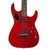 Mk60htrmrc Michael Kelly Hybrid Port Electric Guitar Transparent Red 809164026914