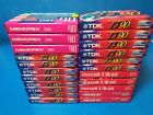131009 New Tdk Maxell Memorex Mixed Blank Cassette Lot Of 22 Tapes 90 And 60 Min