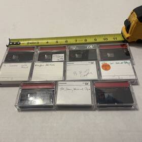 Lfh0004 Norelco Used Vintage Lot Of 11 Panasonic Sony Mini Cassette Tapes