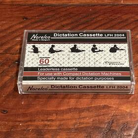 Lph-2004 Norelco Diction Cassette Lfh 2004 Blank Tape 60 Minutes Rare Sealed