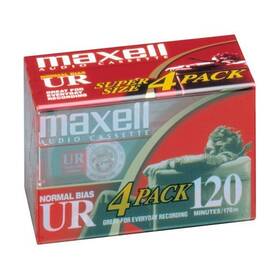 Lysb00enfa9ek-cmptraccs Office4u Consumer Electronic Products Maxell Ur-120 Blank Audio Cassette Tape -4 Pack