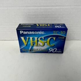 Tc-30 Panasonic 037988011223 Vhs-c Super High Grade 90 Min Blank Video Cassette Tape