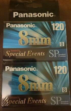 Nv-p6120sp Panasonic 037988012459 2 Sp120 8mm Premium Camcorder Video Tape Brand And New Sealed