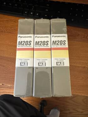 Au-m20s Panasonic 3 X Metal Tape Professional For Mii Format New