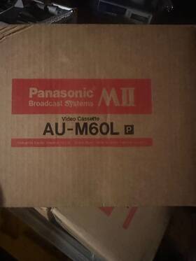 Au-m60l Panasonic Aum60l Sealed New In Box Systems Mii Metal Video Cassettes 10ct