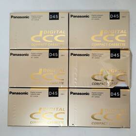 Rt-45a Panasonic Lot Of 6 Dcc D45 Black Digital Audio Cassette Tapes