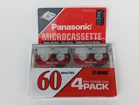 Rt-640mc Panasonic Microcassette Lot 8 Total 4 Sealed
