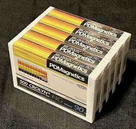Hg90 Pdmagnetics Lot Of 5 New 500 Crolyn Type Ii Cassette Tape Switzerland 1983