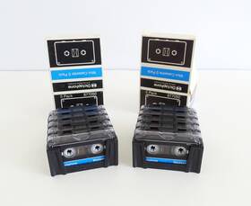 877050 Pitney Bowes Vintage Mini Cassette Dictaphone Two 5 Pack Mc30 Lot Of 10 Tapes
