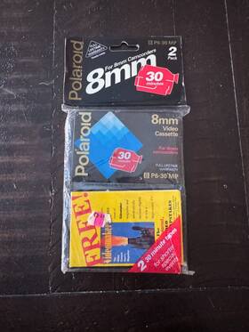 P6-30mp Polaroid Lot 2 8mm Video Cassette P6-30 Mp For Camcorders New