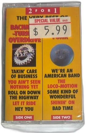 4xl-9324 Pri Records Bachman Turner Overdrive Grand Funk Very Best Of 2 For 1 Cassette Tape 1986