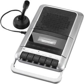 Prc124amz Proscan Cassette Player And Recorder With Microphone Headphone Jack Aux Black