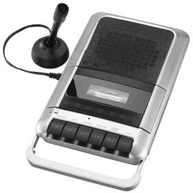 Src124 Proscan Cassette Player And Recorder With Microphone Headphone Jack Aux Black