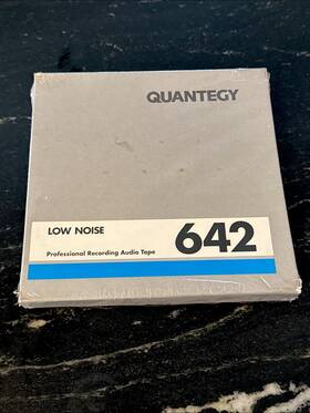 642-151111 Quantegy New 642 Low Noise Professional Audio Tape 1 800ft 7 Inch Reel Factory Sealed