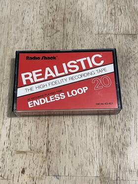 43-401 Radioshack Realistic Radio Shack 20 Second Endless Loop Cassette Tape