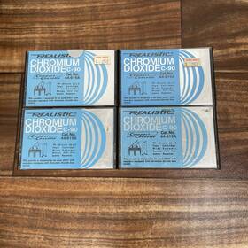 44-619a Radioshack Lot Of 4 Radio Shack Realistic Chromium Dioxide C-90 Cassette Tape