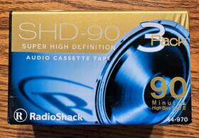 Shd-90 Radioshack Radio Shack Super High Definition Cassette Tape 90 Min 3 Pack Type Ii New