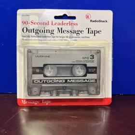 Ta226 Radioshack Rare New Vtg 90 Second Leaderless Outgoing Message Cassette Tape