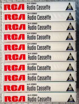 Rca 074101501940 Lot Of 12 Cassettes Tapes 10x 90 Min 2x 60 New Old Stock Sealed
