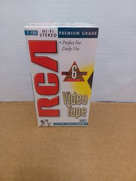 T-120h Rca Lot Of 3 6 Hour Blank Vhs Tapes