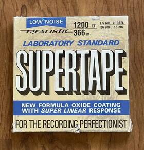 44-1878a Realistic Reel To Recording Supertape 1200ft Low Noise 7 Inch New Sealed