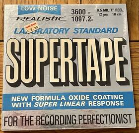 44-1880a Realistic Supertape 3600 Ft Blank 7 Inch Reel To Tape Sealed