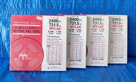 44-758a Realistic 7 Inch Reel 2400 Ft Mylar Recording Tape Professional Quality Nos