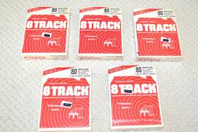 44-841a Realistic Pro Quality 8-track Blank Tapes 80 Minute Sealed - Lot Of 5