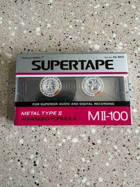 Mii-100 Realistic 44-953 Supertape Metal Type Ii Blank Cassette Tape New Sealed