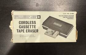 00260 Robins Cordless Cassette Tape Eraser In 2 Seconds Made Usa