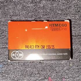 R41413 Rtm C60 Type One Recordable High Quality Professional Cassette Tape 60min 3-pack