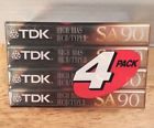 Sa-90s4gc Tdk Cassette Tapes Pack High Bias Iecii Type 020356294908