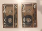 Sa-xg60 Tdk Type Ii High Position Blank Cassettes New
