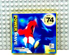 Saehan 801403710174 Md Power Wave 74 Yellow Blank Mini Disc 1 Sealed