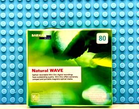 Saehan Media 801403800370 Md Natural Wave Green 80 Blank Mini Disc 1 Sealed