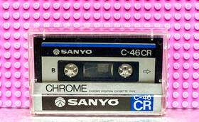 Cr-46 Sanyo C-46 Cr Chrome Type Ii Blank Cassette Tape 1 Used