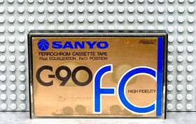 Fc-90 Sanyo C-90 Fc Ferrochrom Type Iii Blank Cassette Tape 1 Used
