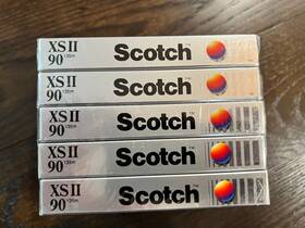 Cro2 Scotch 051111135020 Xs Ii High Bias Cassette Tape Sealed 90 Minute Chrome Korea Lot Of 5