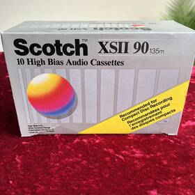 Scotch 051111135938 New Lot Of 8 Audio Cassette Xs Ii 90. Xsii